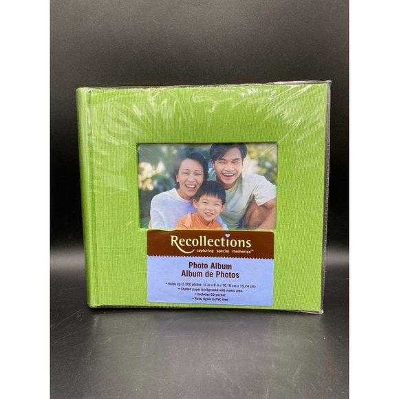 Recollections Photo Album Green New Holders 200 Photos - Picture 8 of 13